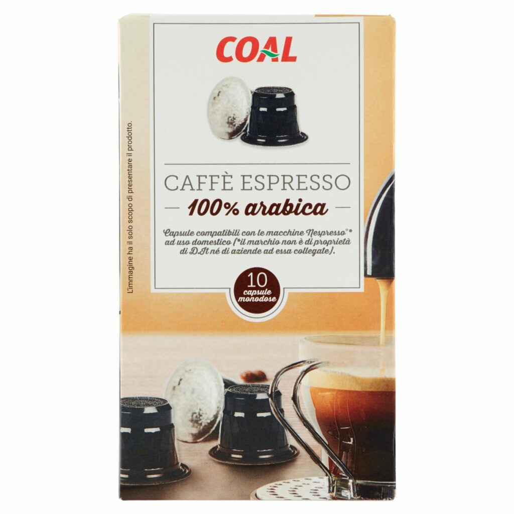 Coal Caffè Espresso 100% arabica 10 Capsule 52 g