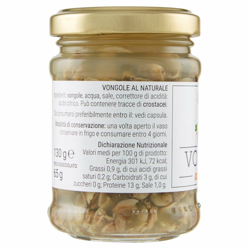COAL Vongole al naturale 130 g