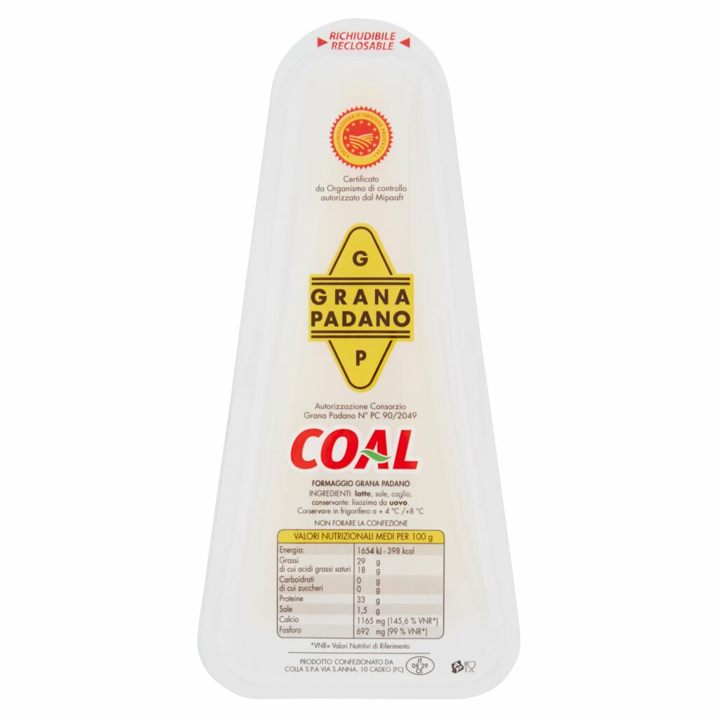Coal Grana Padano D.O.P. Stagionatura minima 16 mesi 0.200 kg
