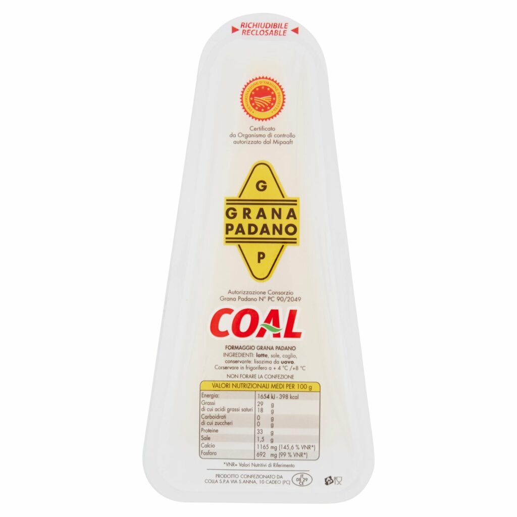 Coal Grana Padano D.O.P. Stagionatura minima 16 mesi 0.200 kg