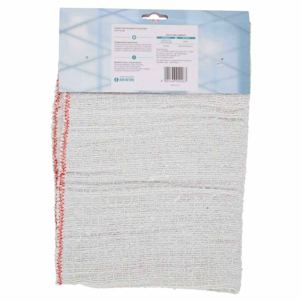 Coal Panno Cotone per pavimenti 43x70 cm 1 pz