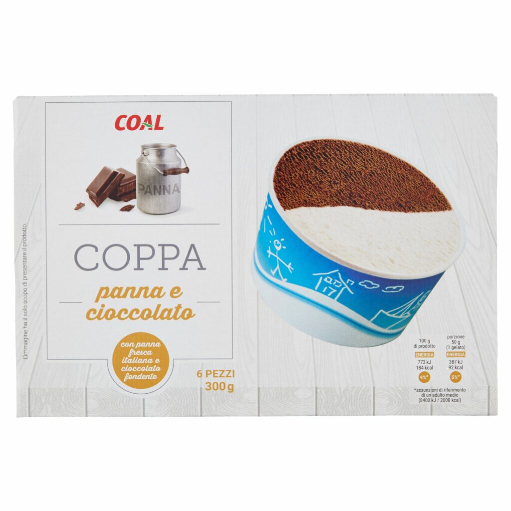 Coal Coppa panna e cioccolato 6 x 50 g