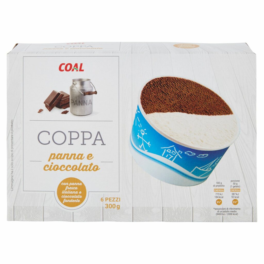 Coal Coppa panna e cioccolato 6 x 50 g