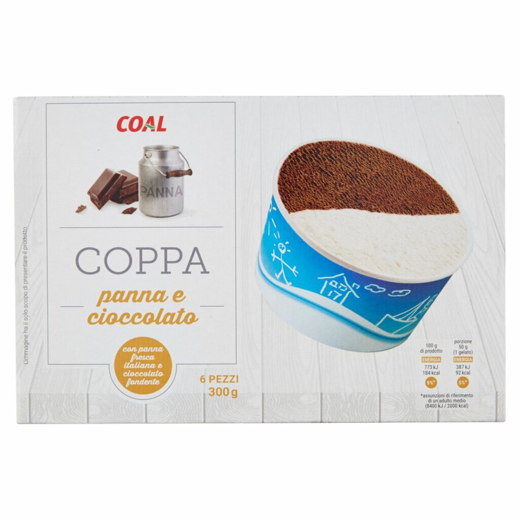 Coal Coppa panna e cioccolato 6 x 50 g