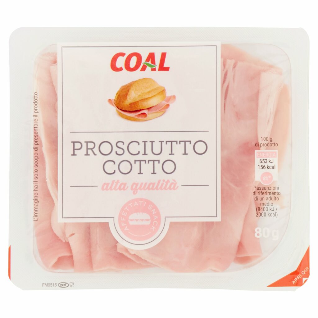 Coal Prosciutto Cotto alta qualità 80 g