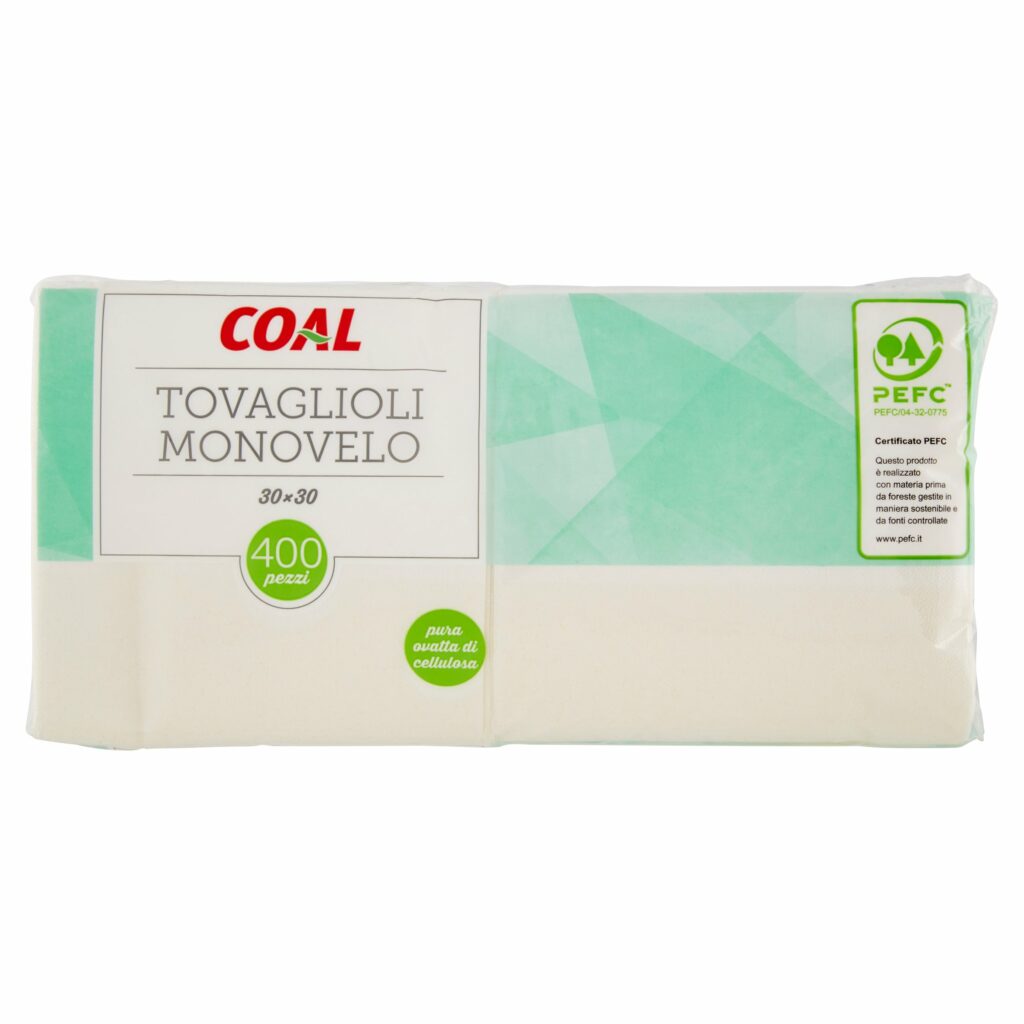 Coal Tovaglioli Monovelo 30x30 400 pz