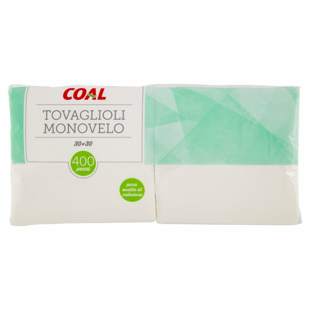 Coal Tovaglioli Monovelo 30x30 400 pz