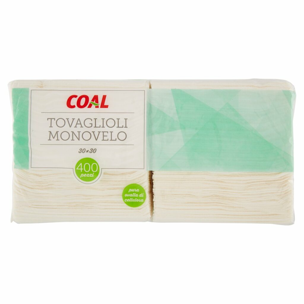 Coal Tovaglioli Monovelo 30x30 400 pz