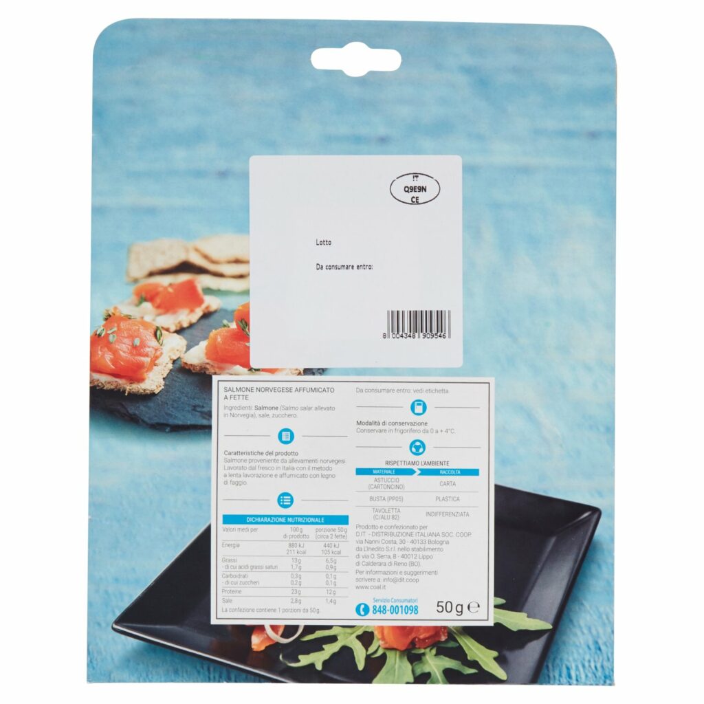 Coal Salmone Norvegese affumicato 50 g