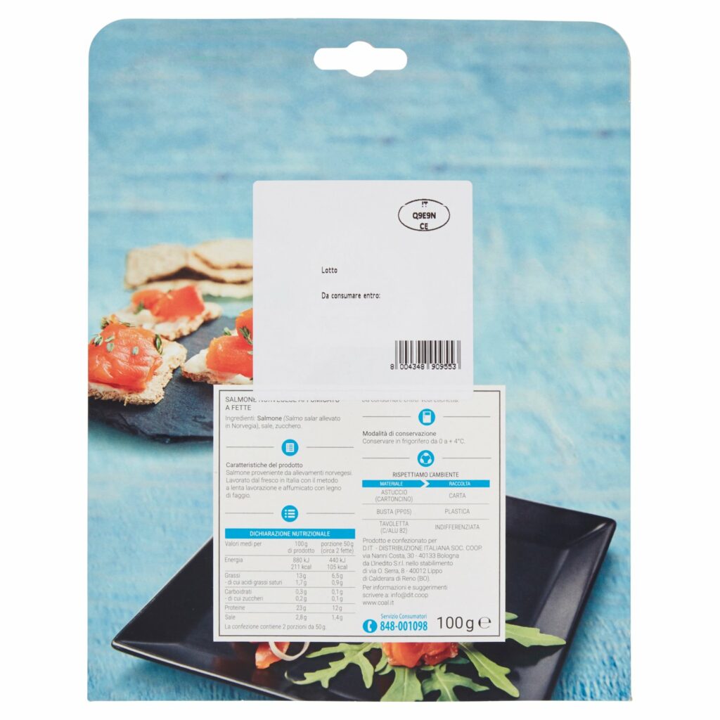 Coal Salmone Norvegese affumicato 100 g