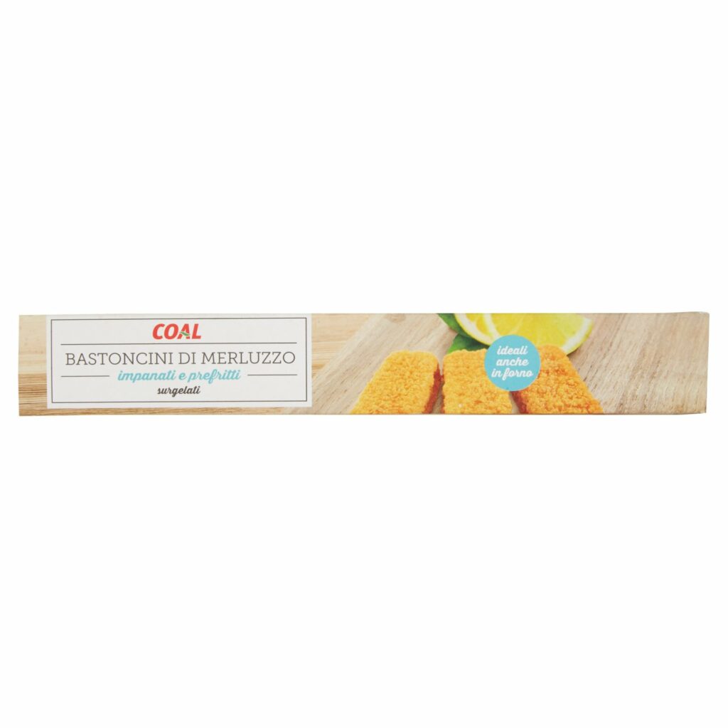 Coal Bastoncini di Merluzzo impanati e prefritti surgelati 12 x 25 g