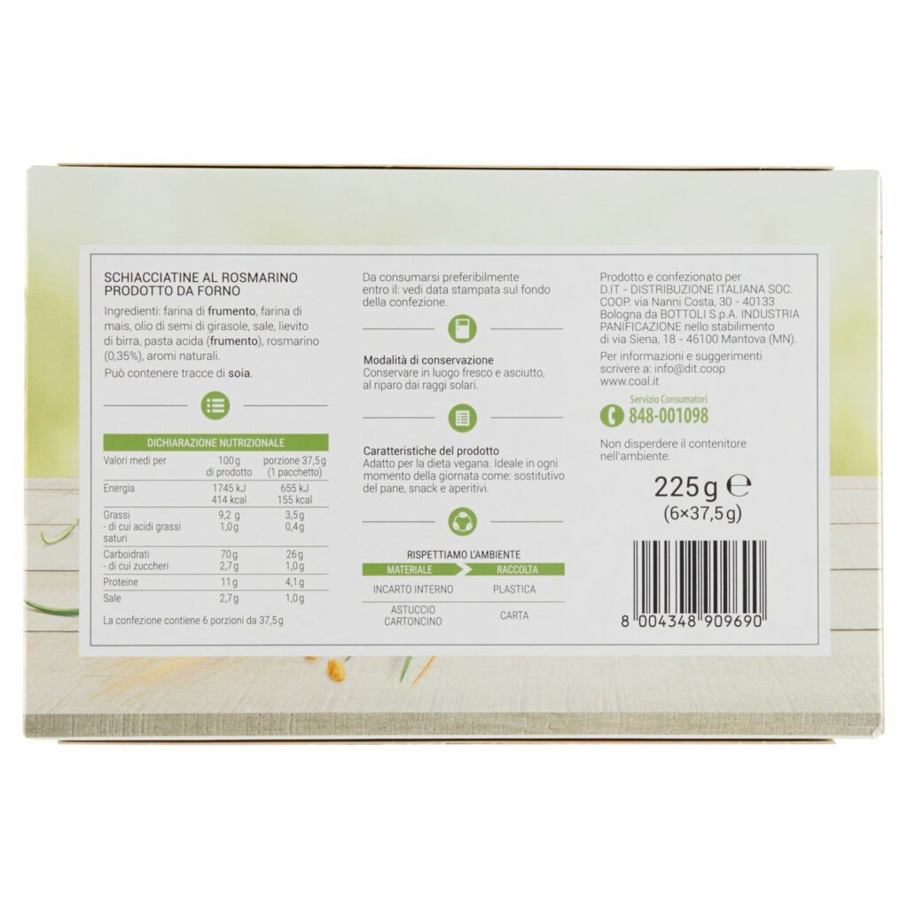 Coal Schiacciatine al rosmarino 6 x 37,5 g