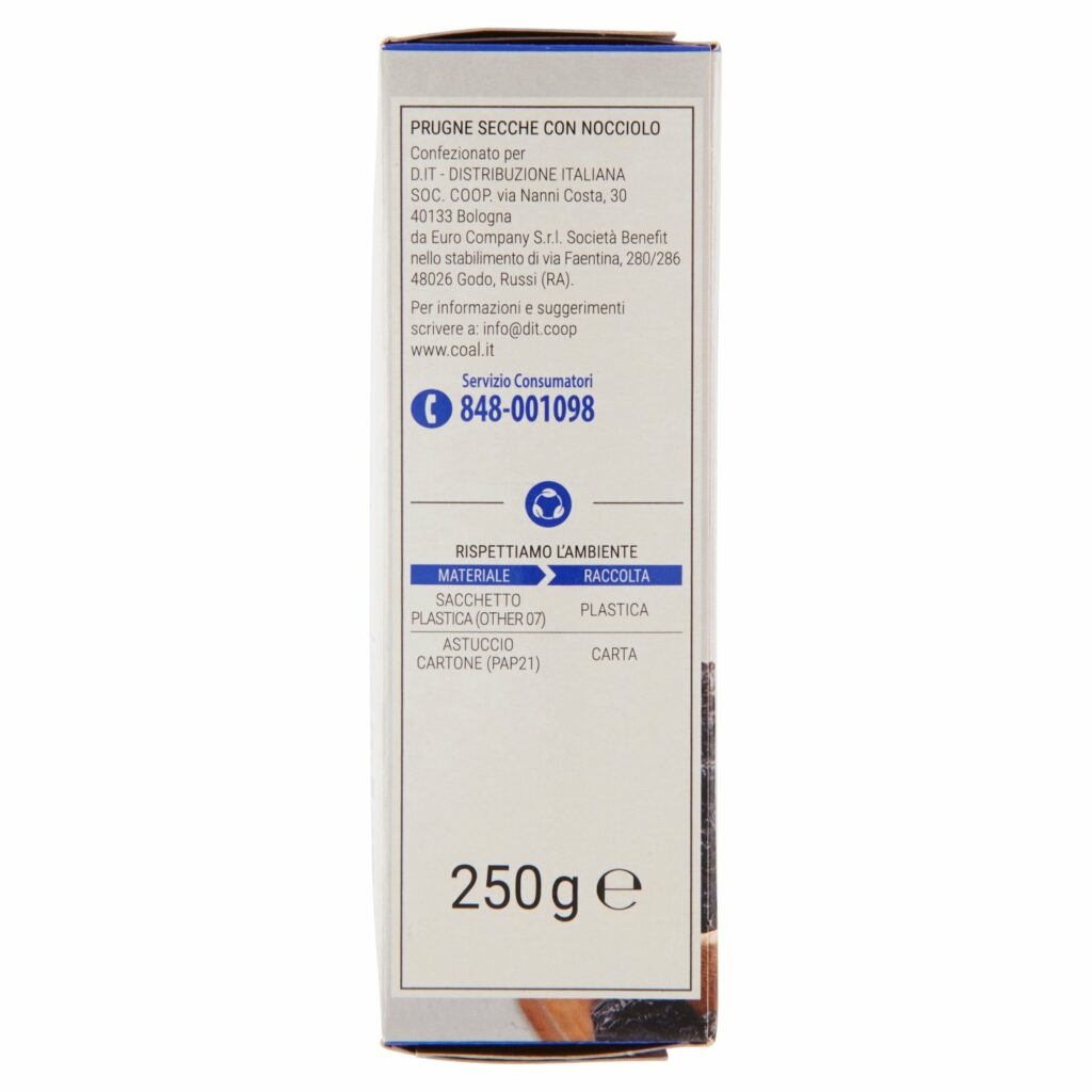 Coal Prugne Secche extralarge con nocciolo 250 g