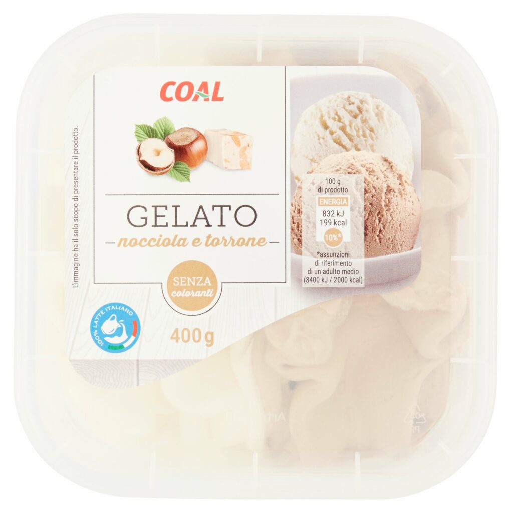 Coal Gelato nocciola e torrone 400 g