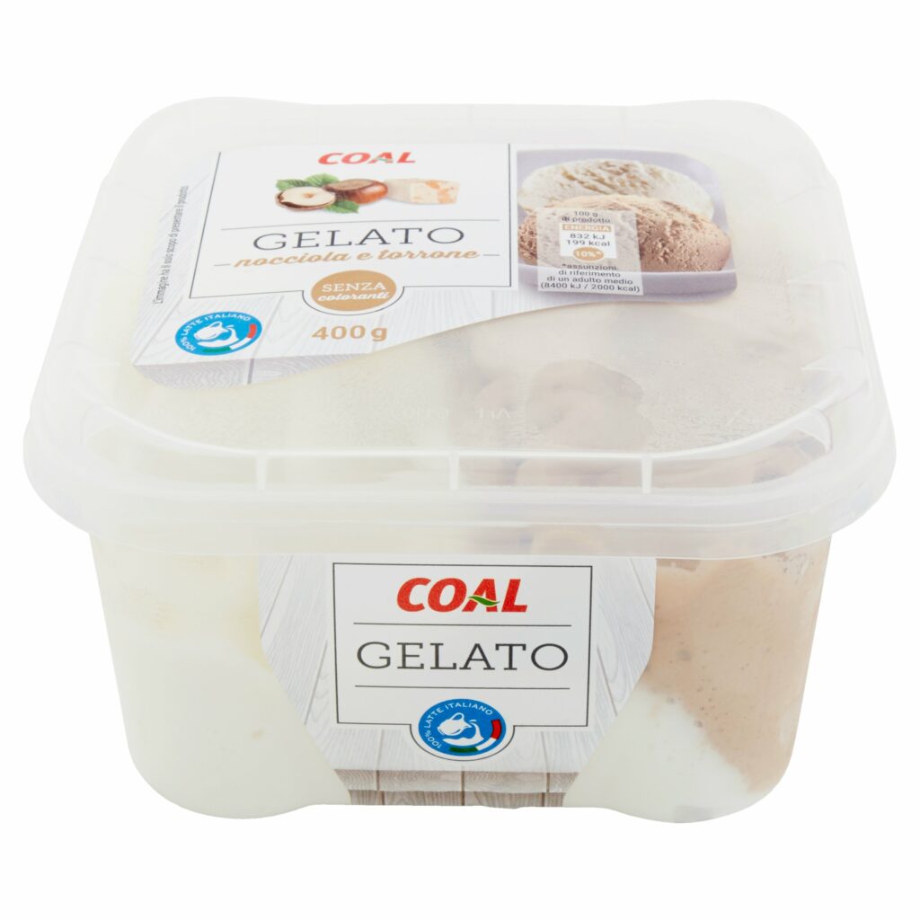 Coal Gelato nocciola e torrone 400 g