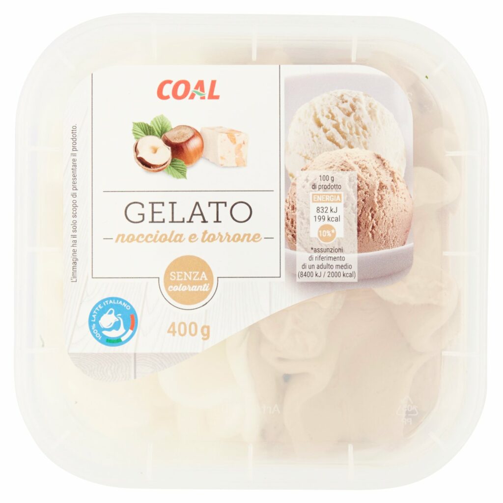 Coal Gelato nocciola e torrone 400 g