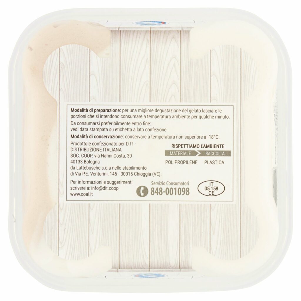 Coal Gelato nocciola e torrone 400 g