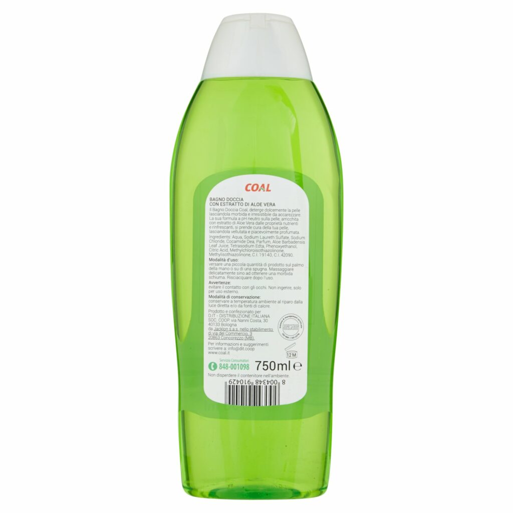 Coal Bagno Doccia aloe vera rinfrescante 750 ml
