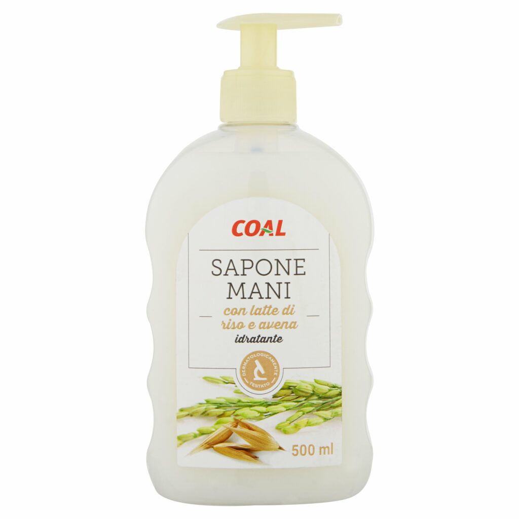 Coal Sapone Mani con latte di riso e avena idratante 500 ml