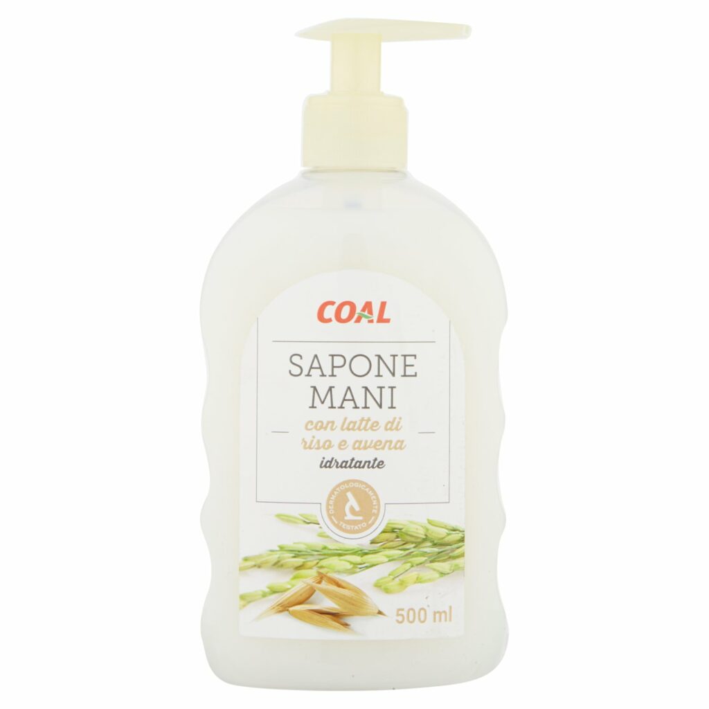 Coal Sapone Mani con latte di riso e avena idratante 500 ml