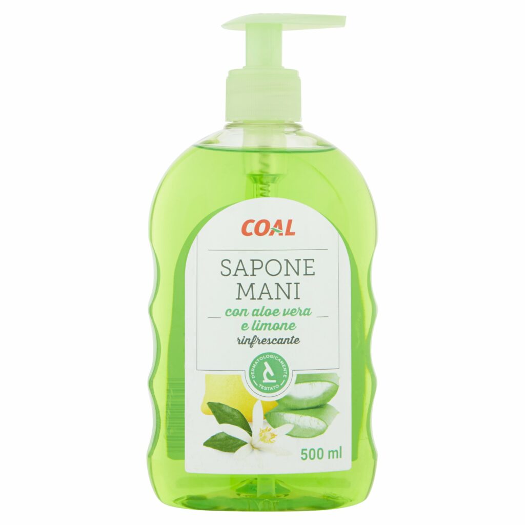 Coal Sapone Mani con aloe vera e limone rinfrescante 500 ml