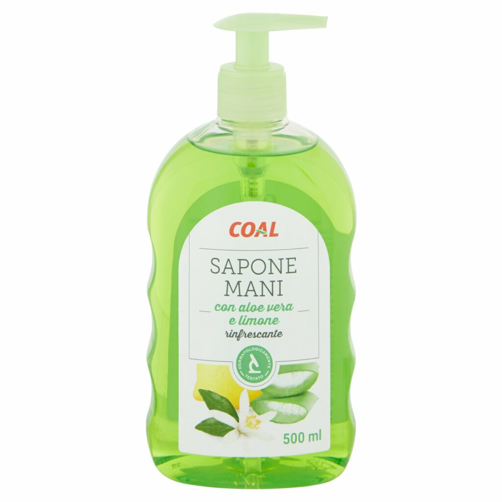 Coal Sapone Mani con aloe vera e limone rinfrescante 500 ml