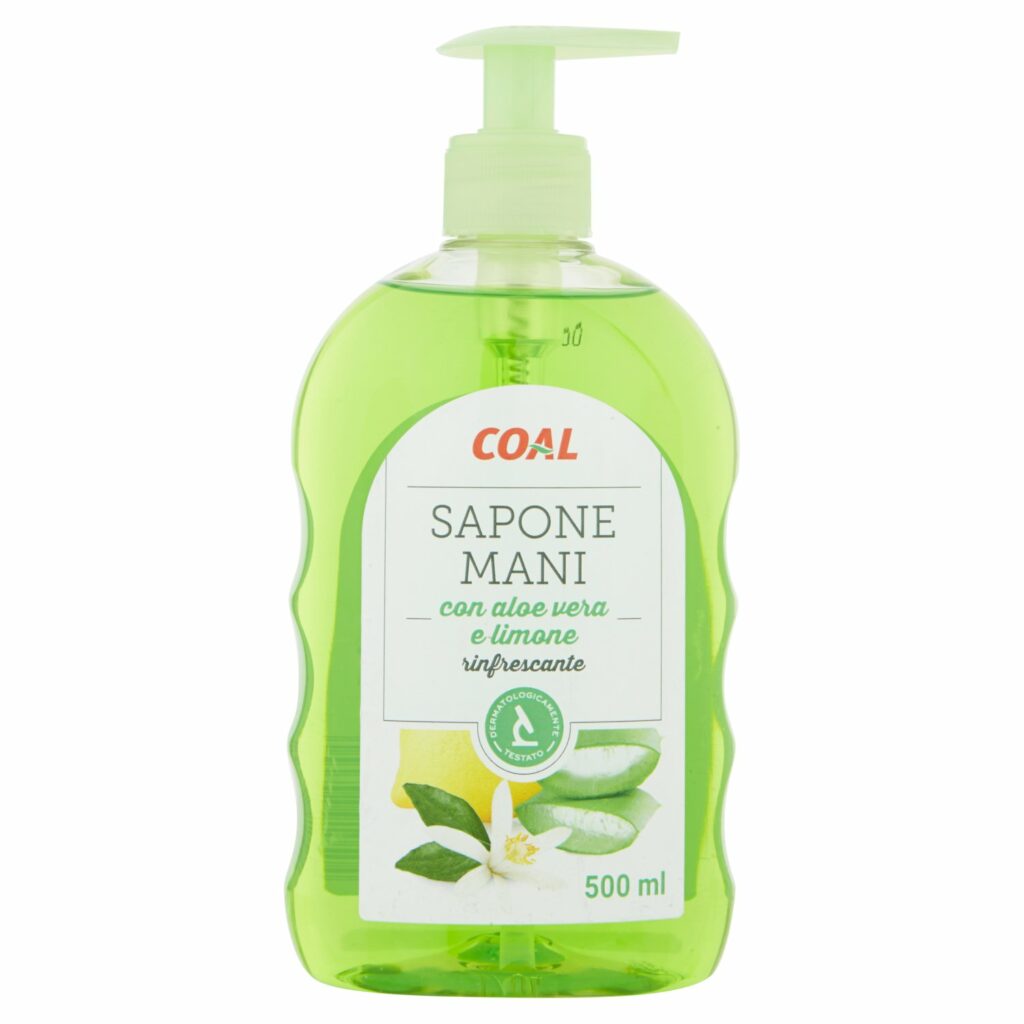 Coal Sapone Mani con aloe vera e limone rinfrescante 500 ml