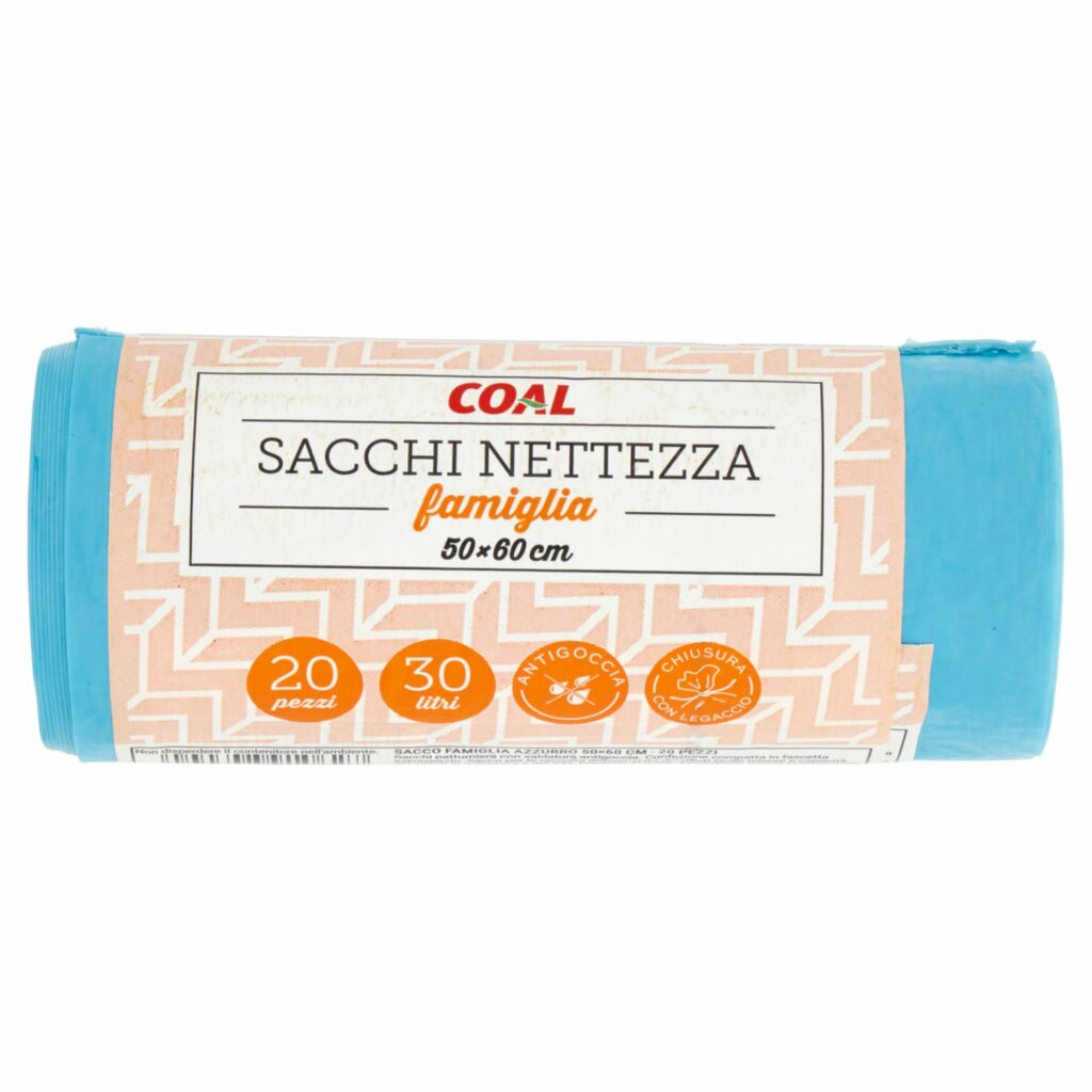 Coal Sacchi Nettezza famiglia 50 x 60 cm 20 pz