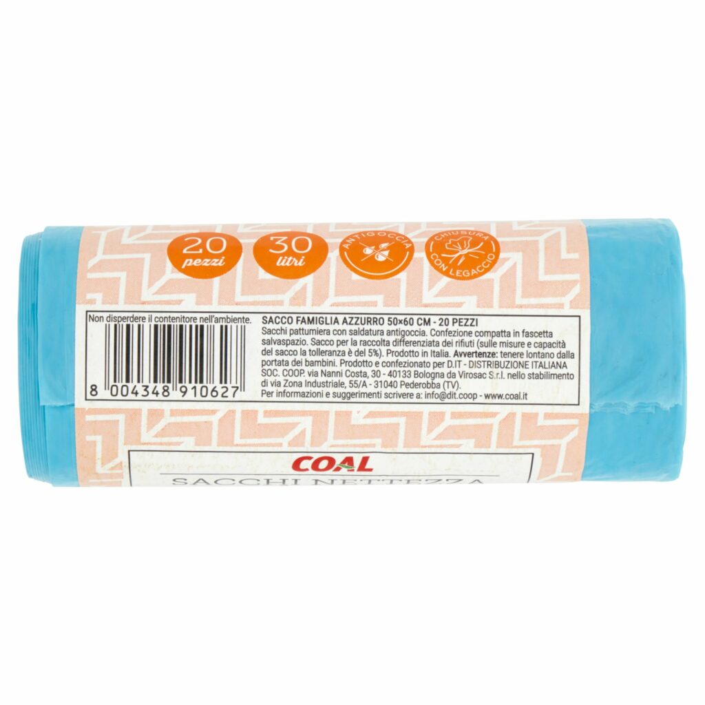 Coal Sacchi Nettezza famiglia 50 x 60 cm 20 pz