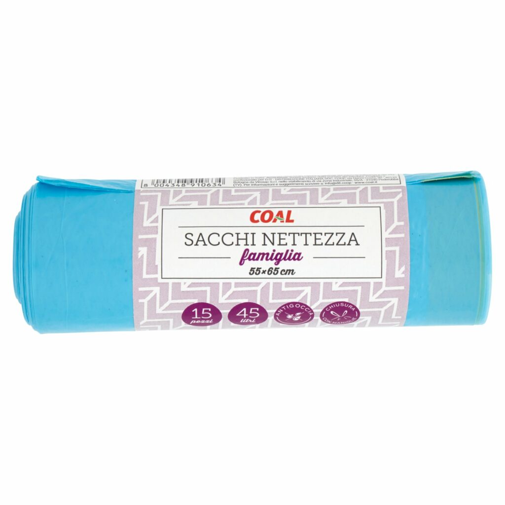 Coal Sacchi Nettezza famiglia 55 x 65 cm 15 pz