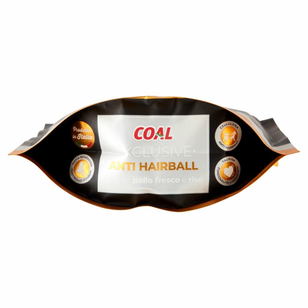 Coal Exclusive Anti Hairball ricco in pollo fresco e riso 400 g