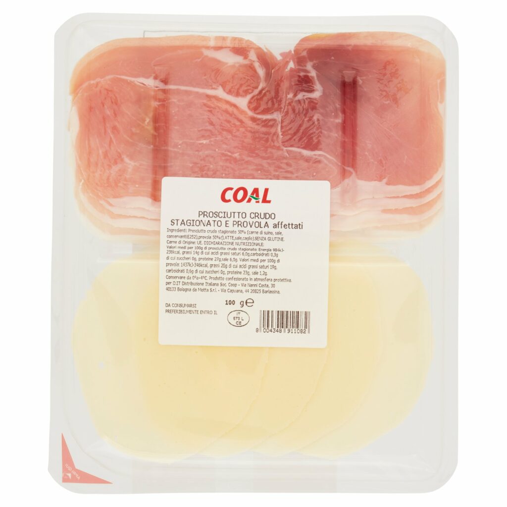 Coal Freschi da Gustare Prosciutto Crudo Stagionato e Provola affettati 100 g