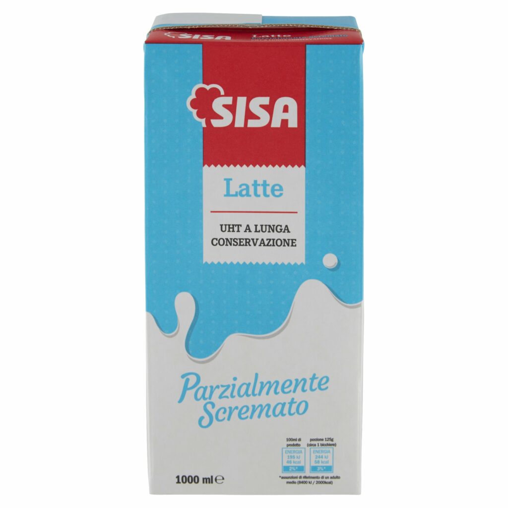 Sisa Latte UHT a Lunga Conservazione Parzialmente Scremato 1000 ml
