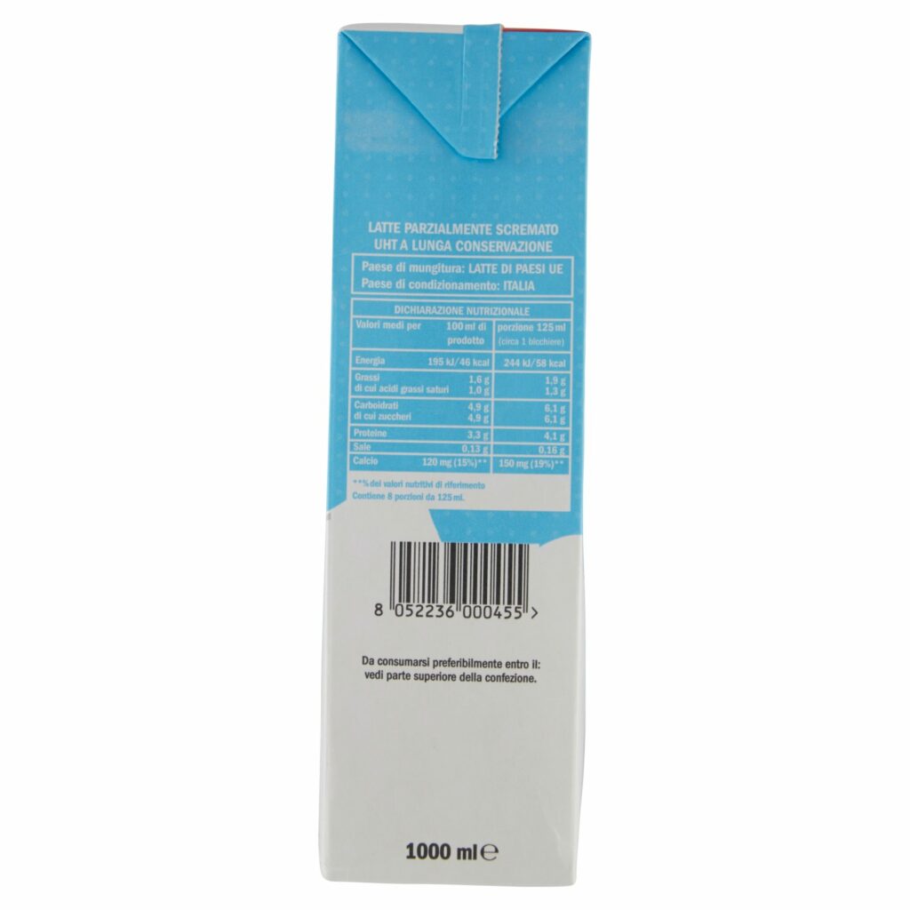 Sisa Latte UHT a Lunga Conservazione Parzialmente Scremato 1000 ml