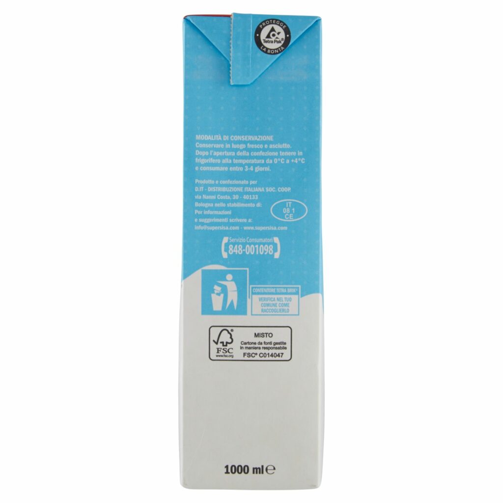 Sisa Latte UHT a Lunga Conservazione Parzialmente Scremato 1000 ml