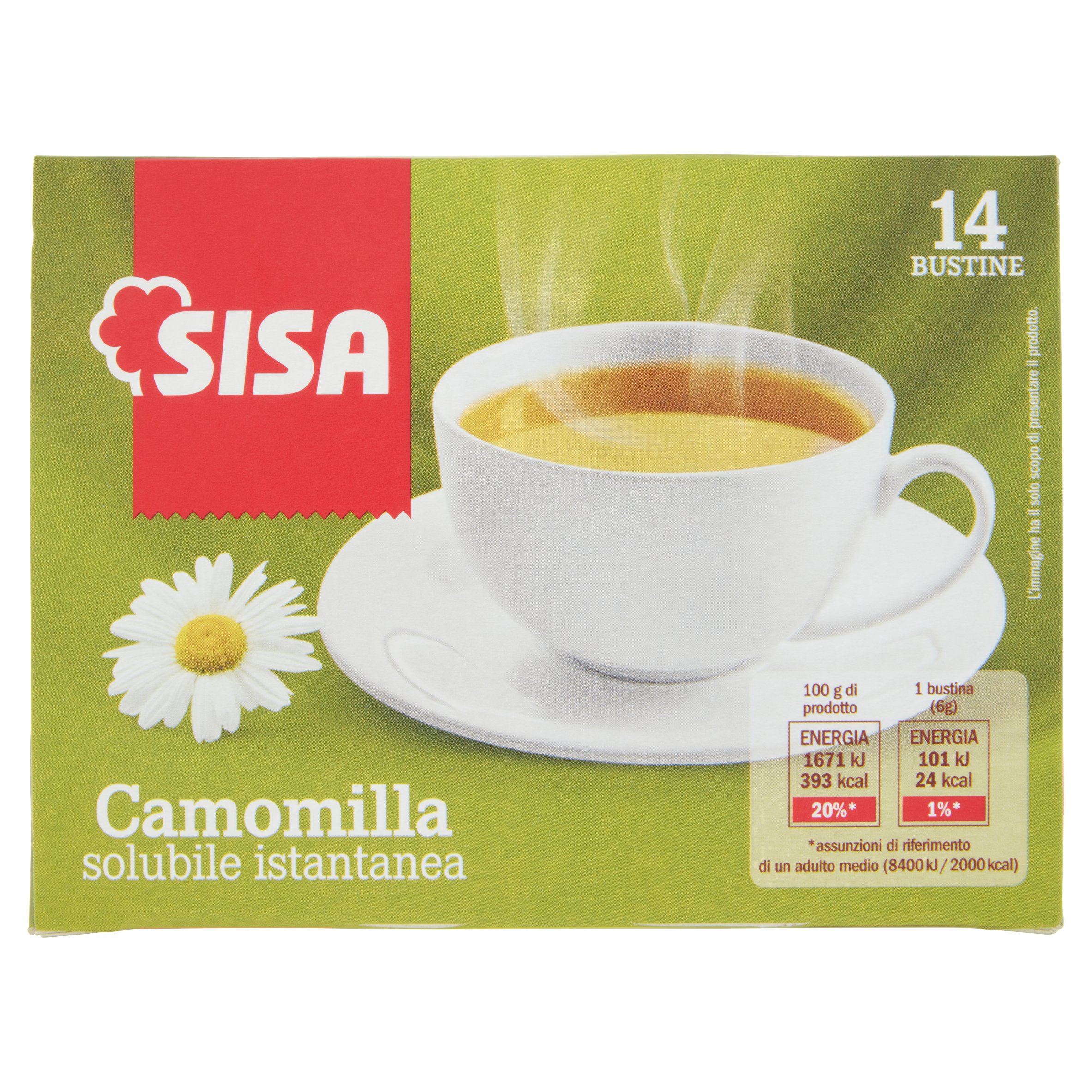 Sisa Camomilla solubile istantanea 14 x 6 g - SuperSISA