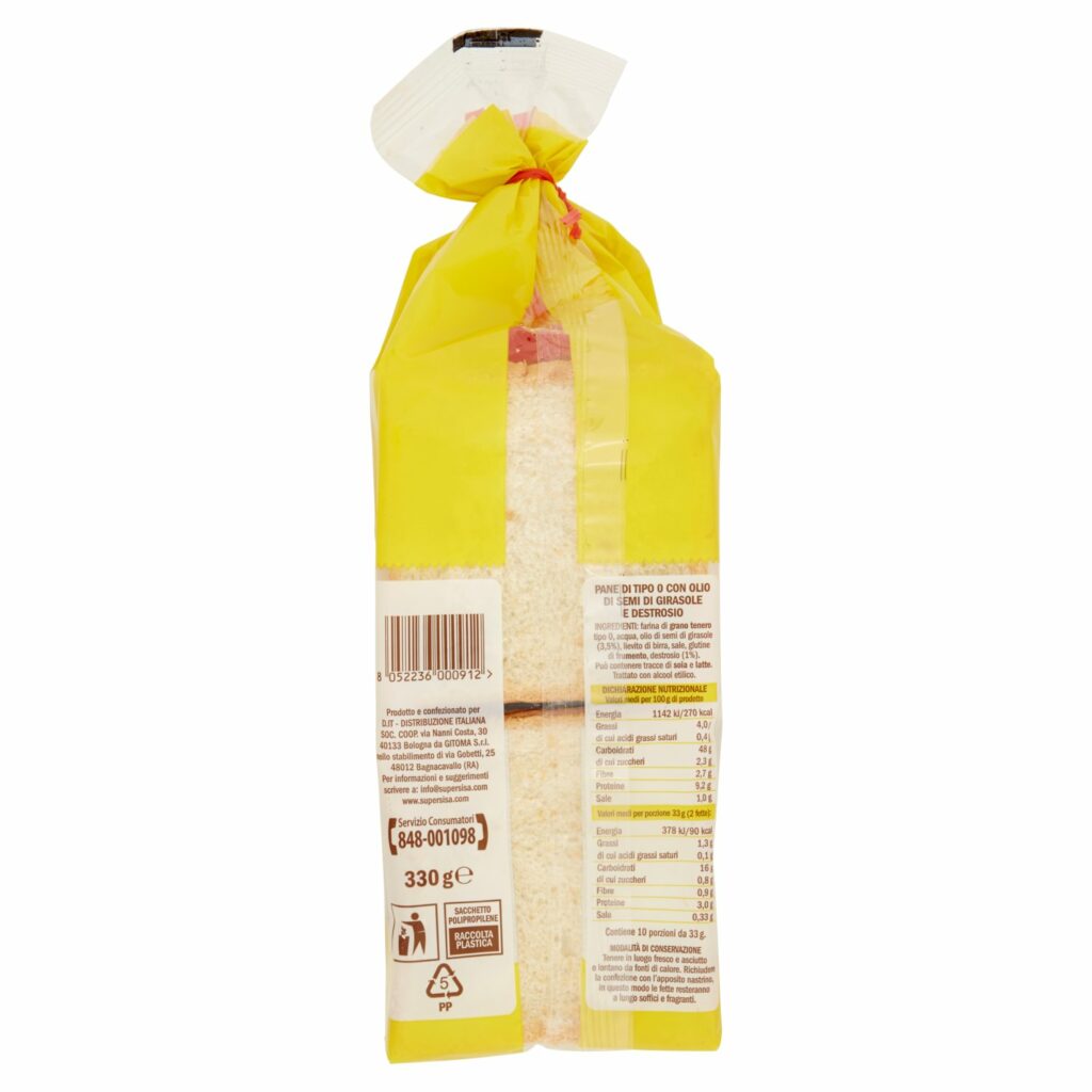 Sisa Pan Carrè 20 Fette 330 g