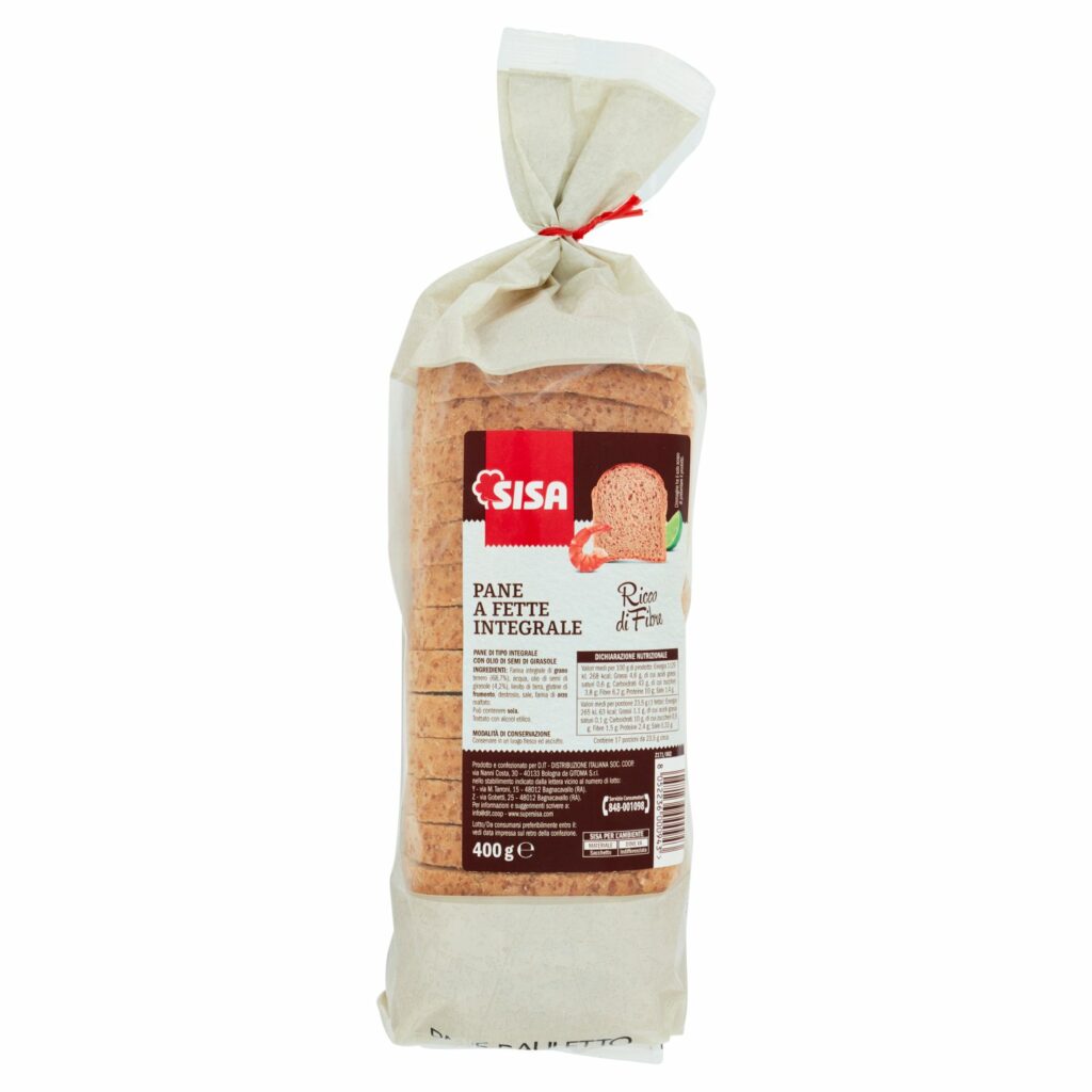 Sisa Pane a Fette Integrale 400 g