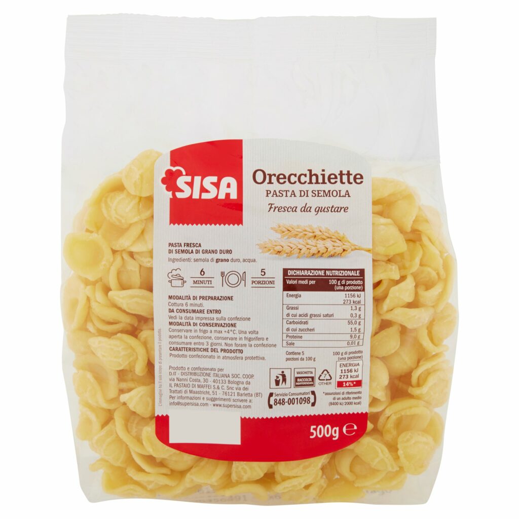 Sisa Orecchiette Pasta di Semola 500 g