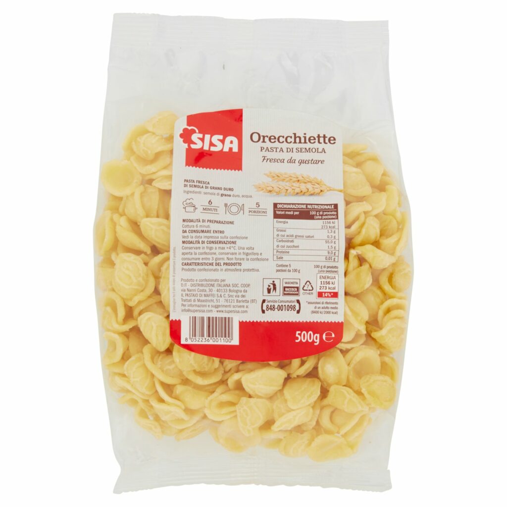 Sisa Orecchiette Pasta di Semola 500 g