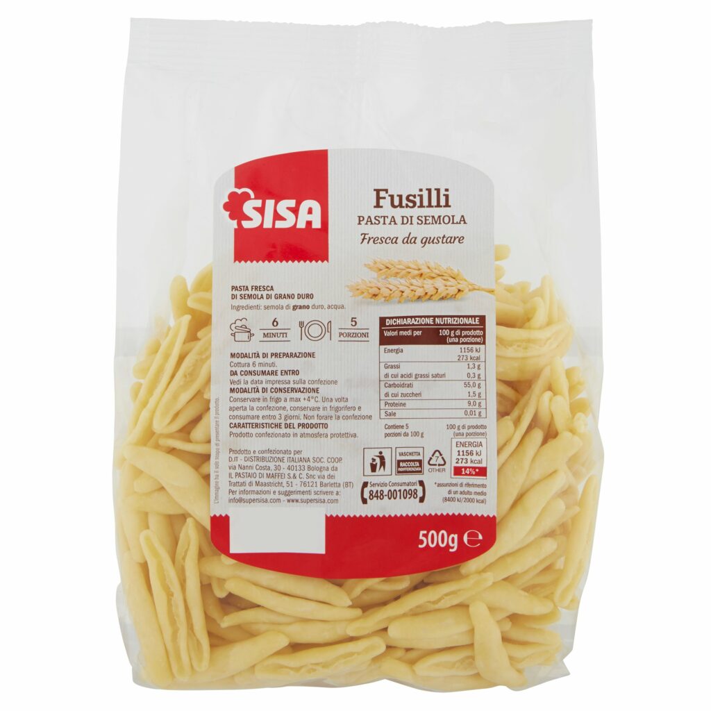 Sisa Fusilli Pasta di Semola 500 g