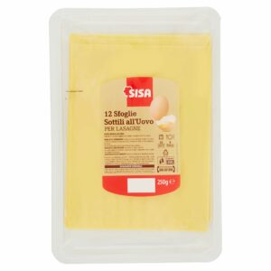 Sisa SIsa 12 Sfoglie Sottili all’Uovo per Lasagne 250 g