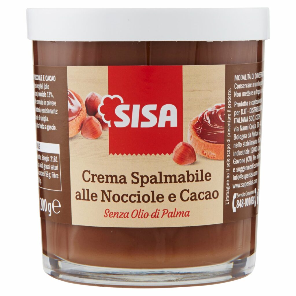 Sisa Crema Spalmabile alle Nocciole e Cacao 200 g