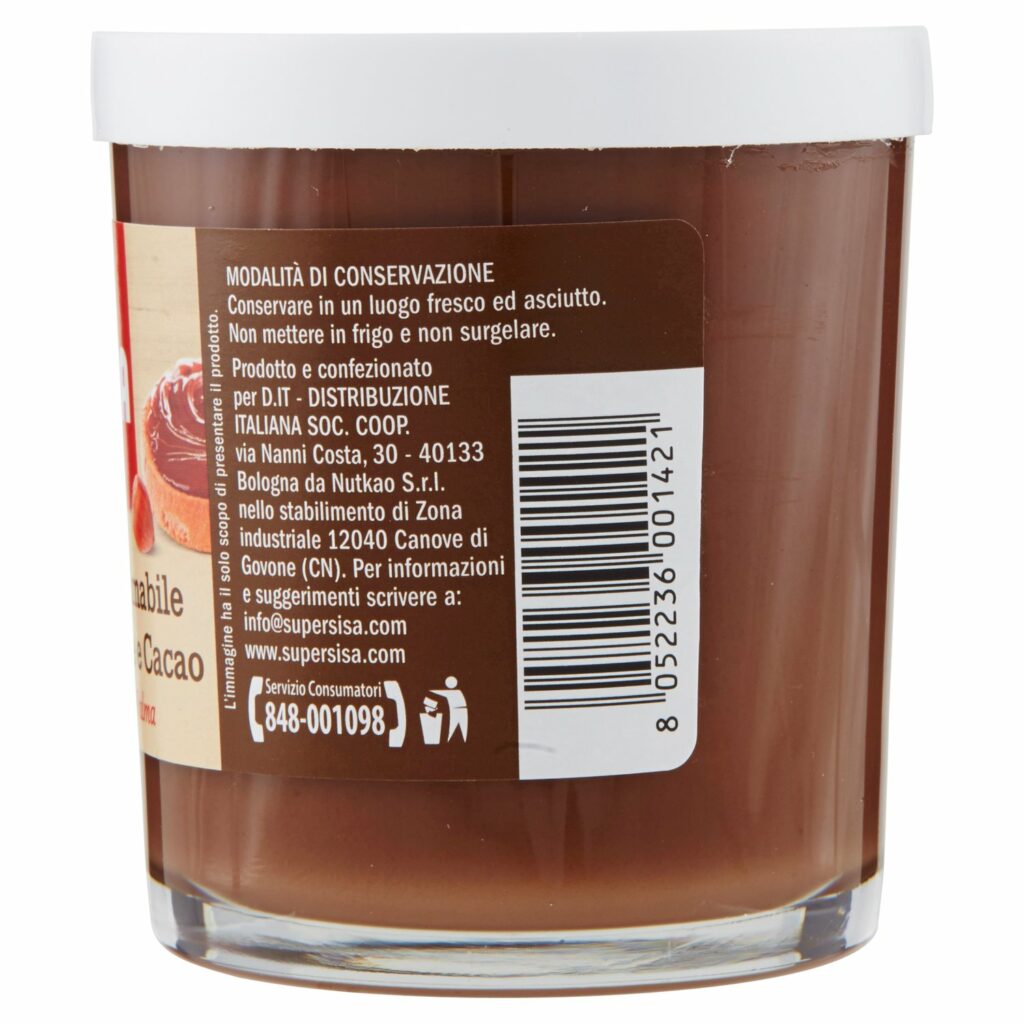 Sisa Crema Spalmabile alle Nocciole e Cacao 200 g