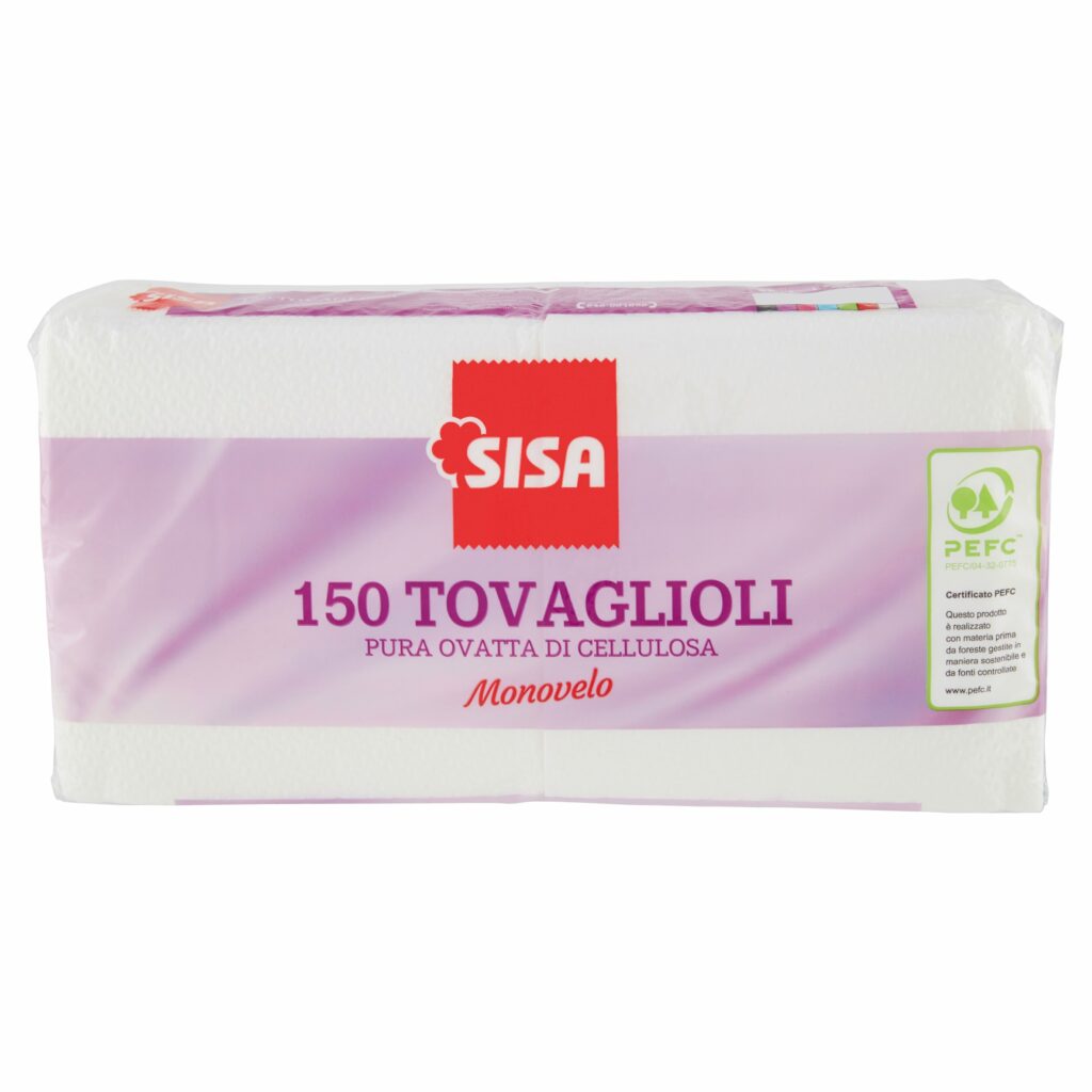 Sisa Tovaglioli Monovelo 150 pz