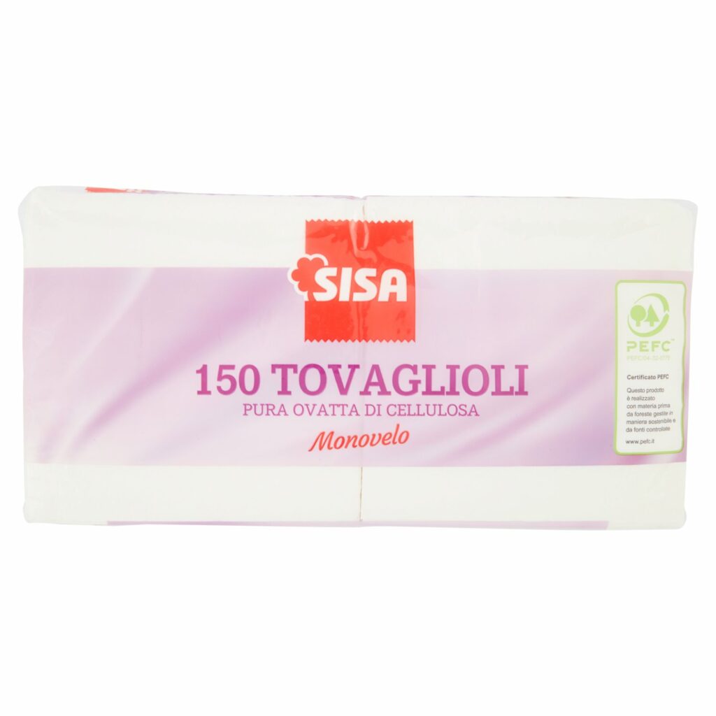 Sisa Tovaglioli Monovelo 150 pz