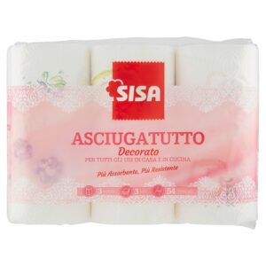 Sisa Asciugatutto Decorato 3 pz