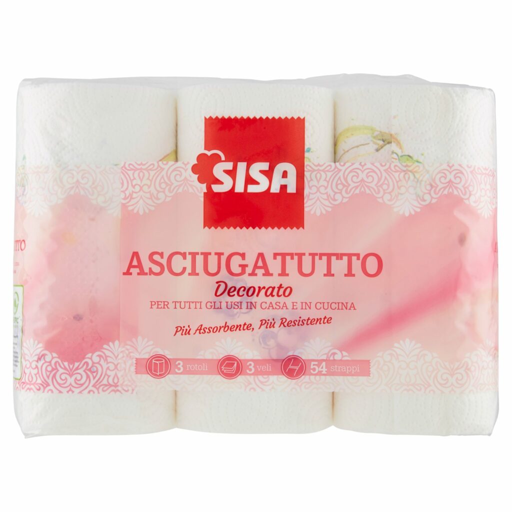 Sisa Asciugatutto Decorato 3 pz