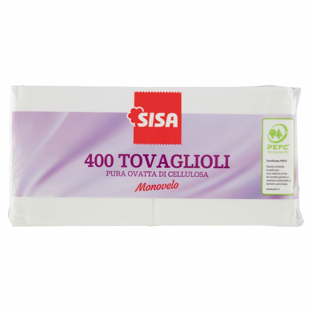 Sisa Tovaglioli Monovelo 400 pz