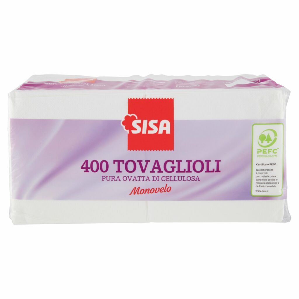 Sisa Tovaglioli Monovelo 400 pz